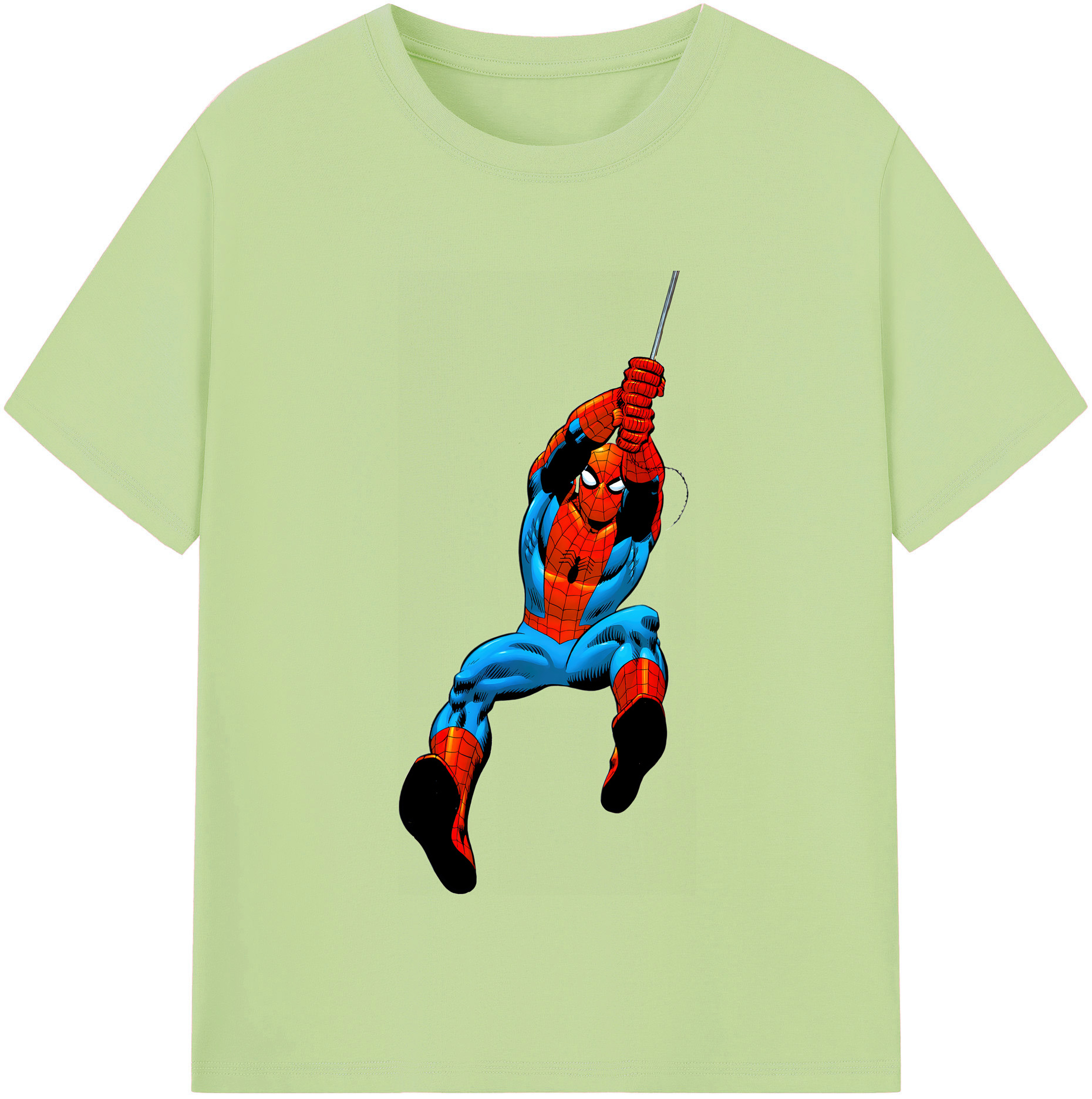 （画像用） Spider Man スパイダーマン 綿100％半袖Tシャツ（フロントプリント）